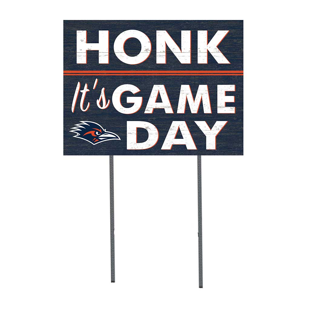 18x24 Lawn Sign Honk Game Day Texas at San Antonio Roadrunners