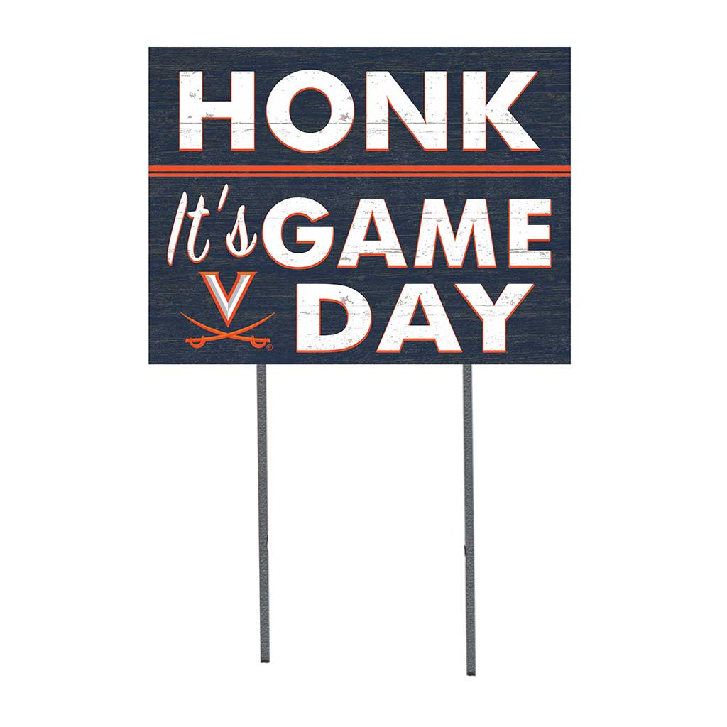 18x24 Lawn Sign Honk Game Day Virginia Cavaliers