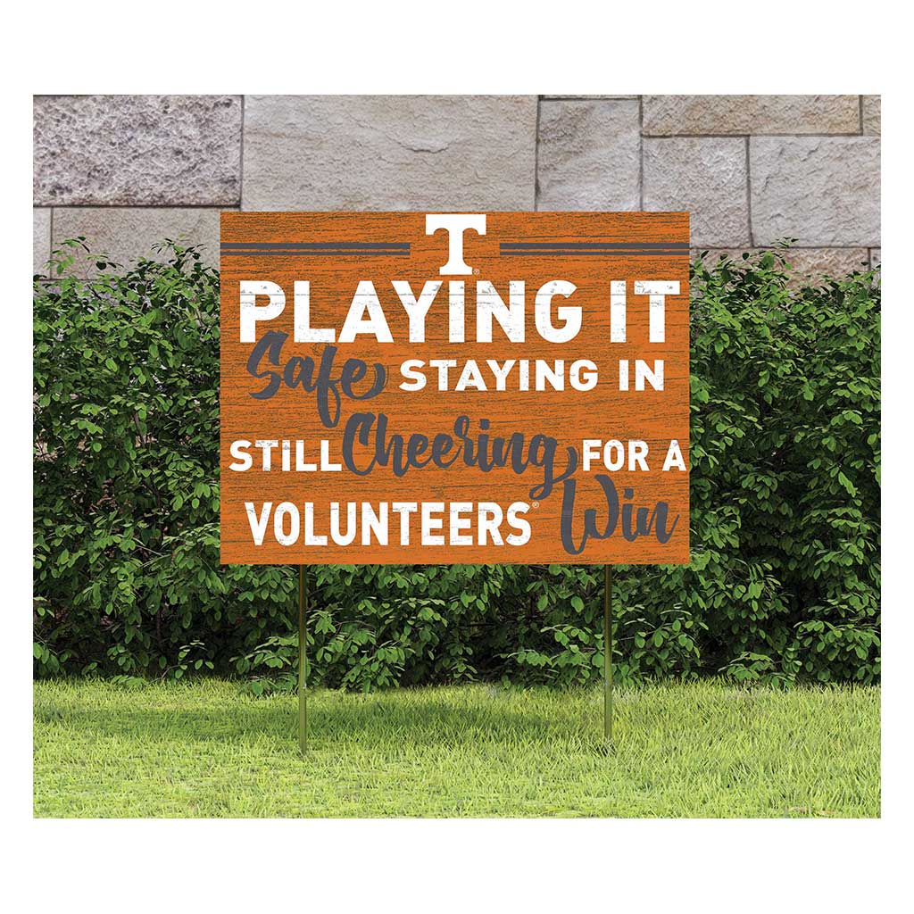 18x24 Lawn Sign Playing Safe at Home Tennessee Volunteers
