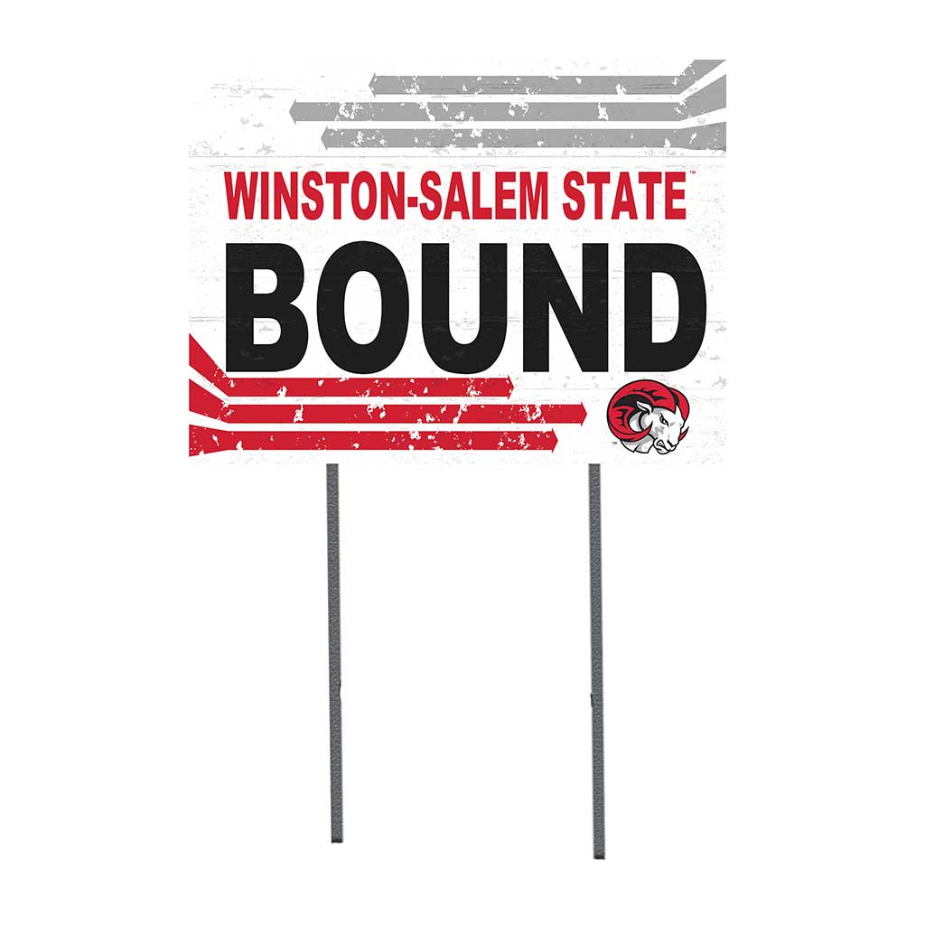 18x24 Lawn Sign Retro School Bound Winston-Salem State Rams