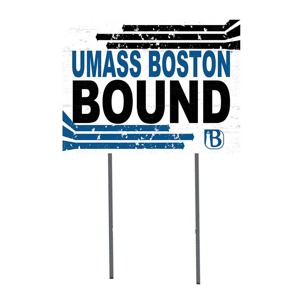 18x24 Lawn Sign Retro School Bound UMASS Boston Beacons