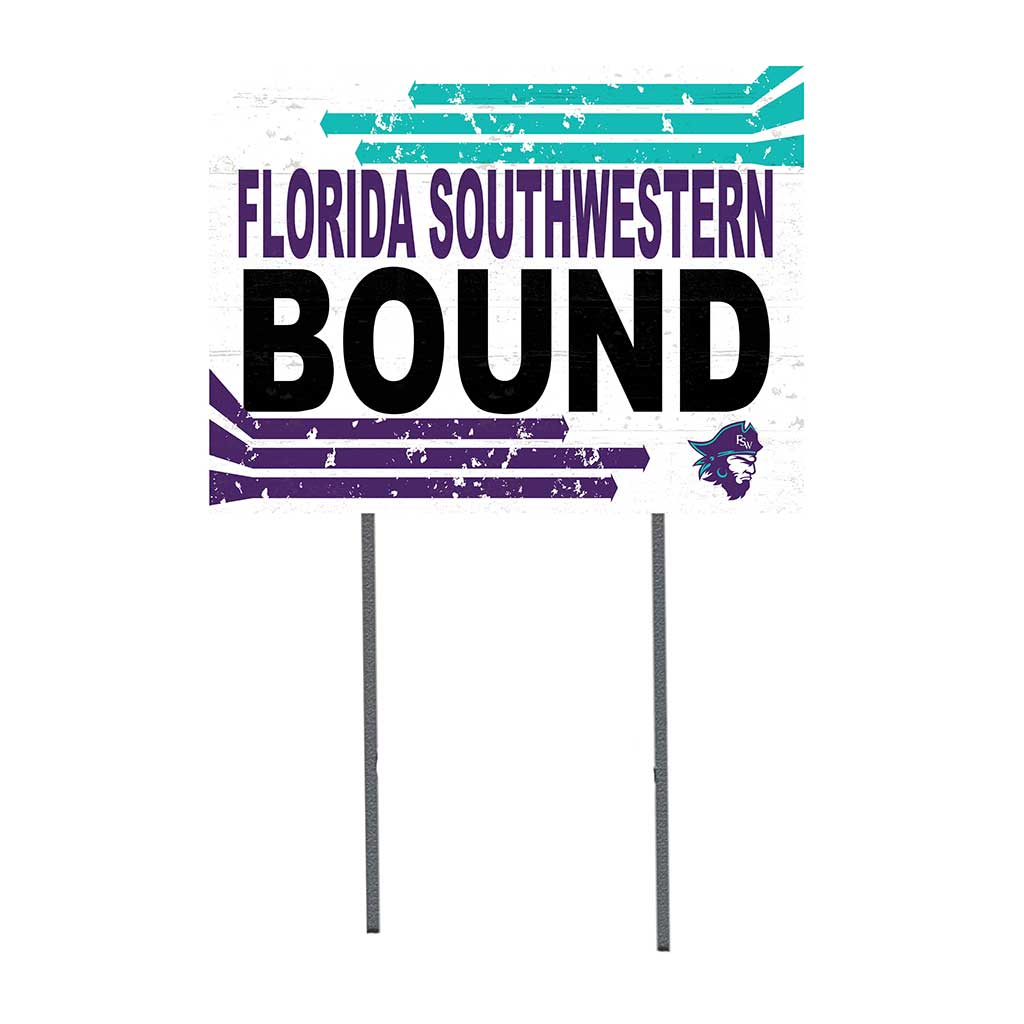 18x24 Lawn Sign Retro School Bound Florida Southwestern State Buccaneers