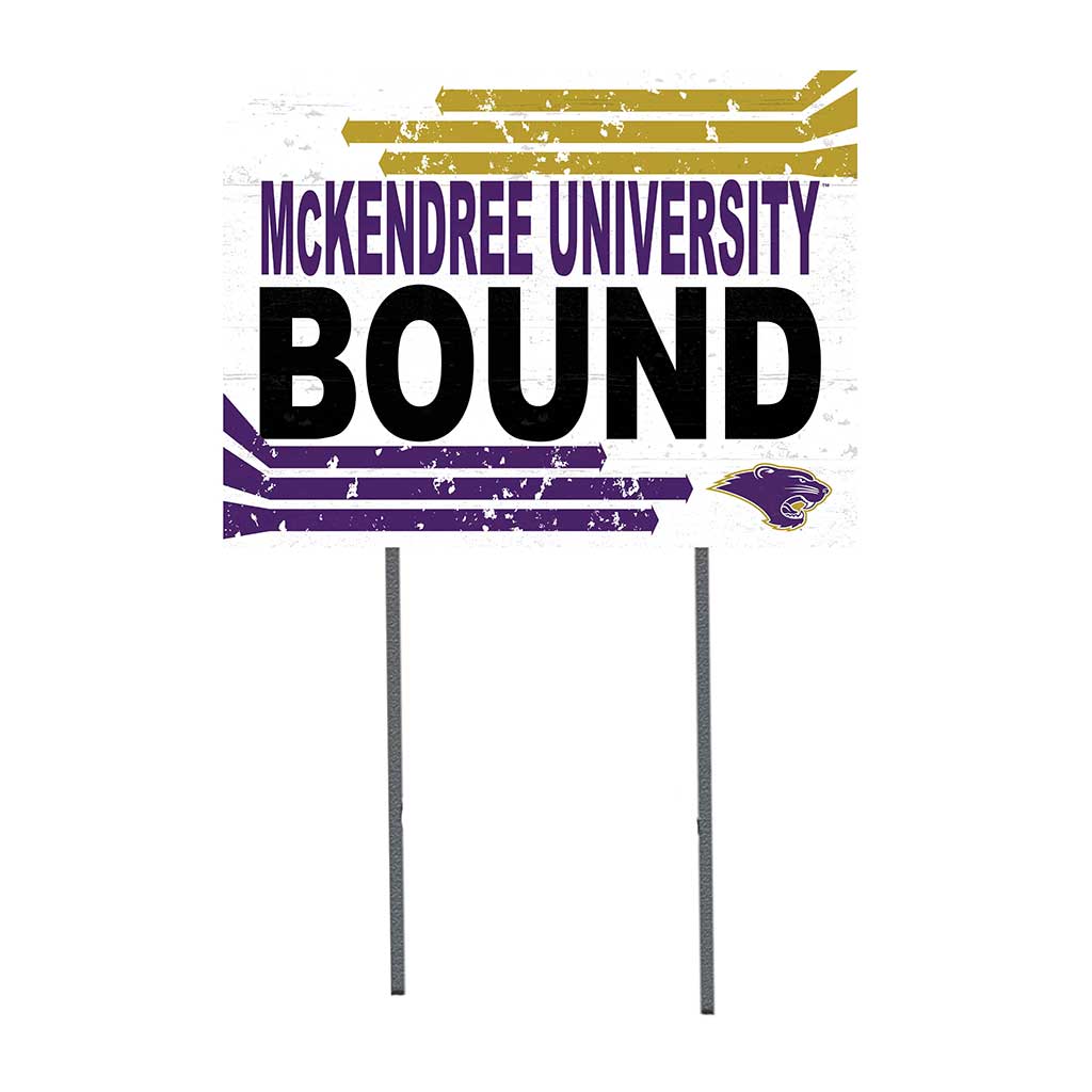 18x24 Lawn Sign Retro School Bound McKendree University Bearcats