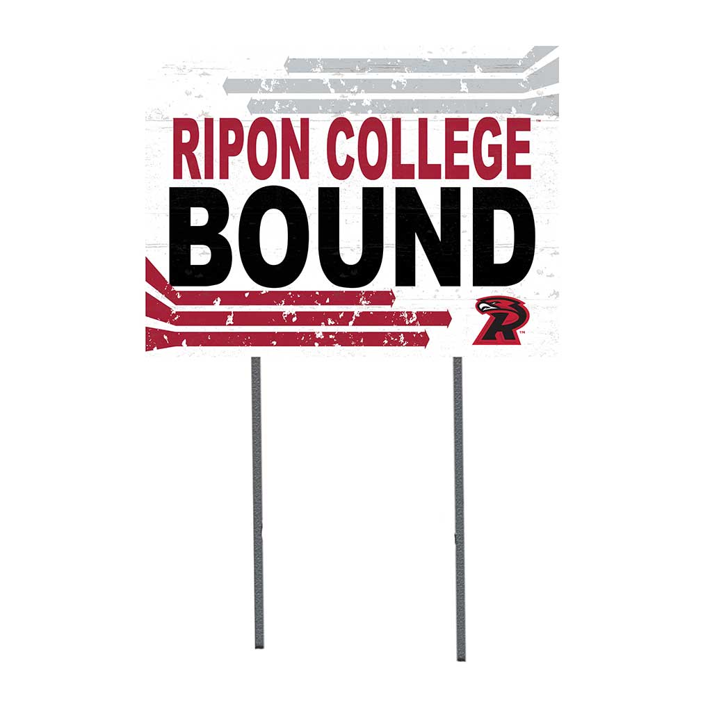 18x24 Lawn Sign Retro School Bound Ripon College Hawks