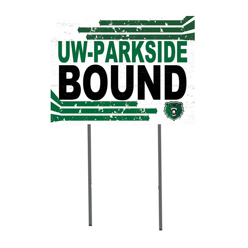 18x24 Lawn Sign Retro School Bound University of Wisconsin Parkside Rangers