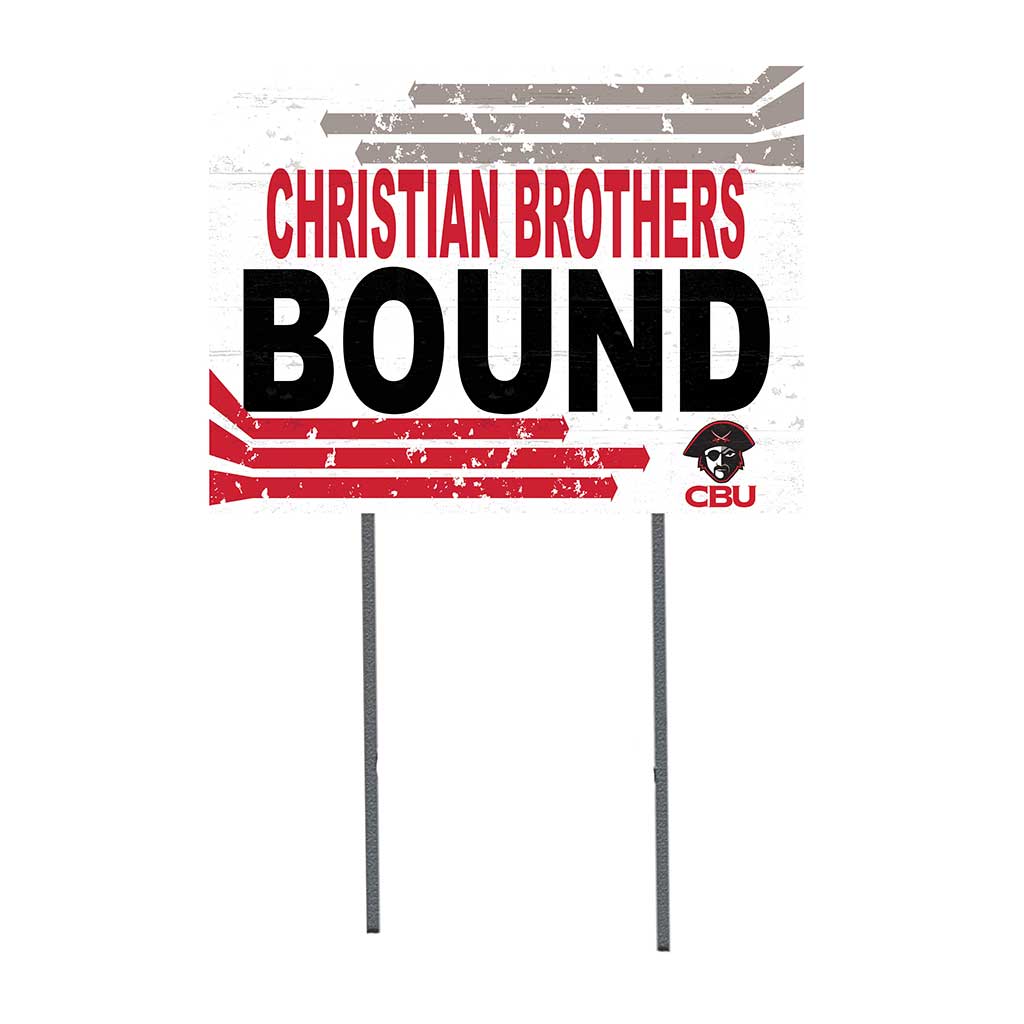 18x24 Lawn Sign Retro School Bound Christian Brothers University Buccaneers