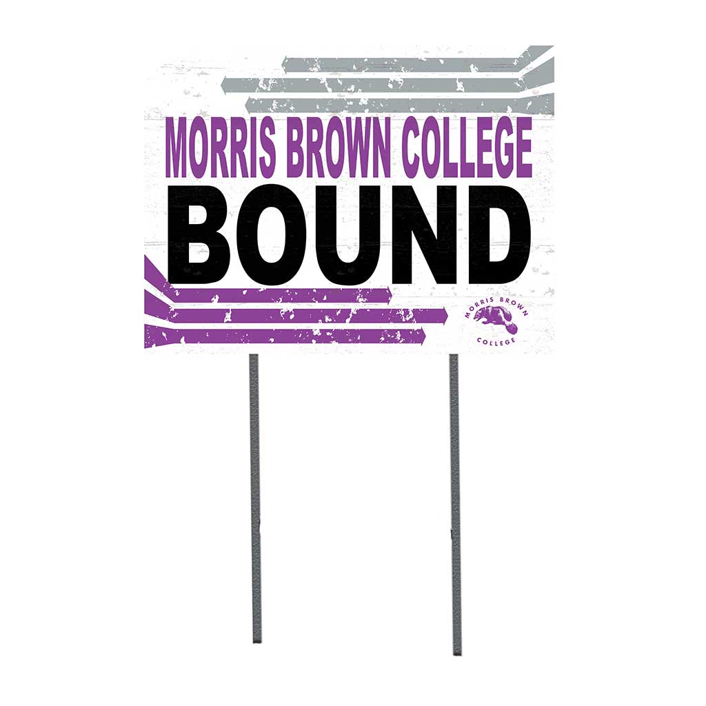 18x24 Lawn Sign Retro School Bound Morris Brown College Wolverines
