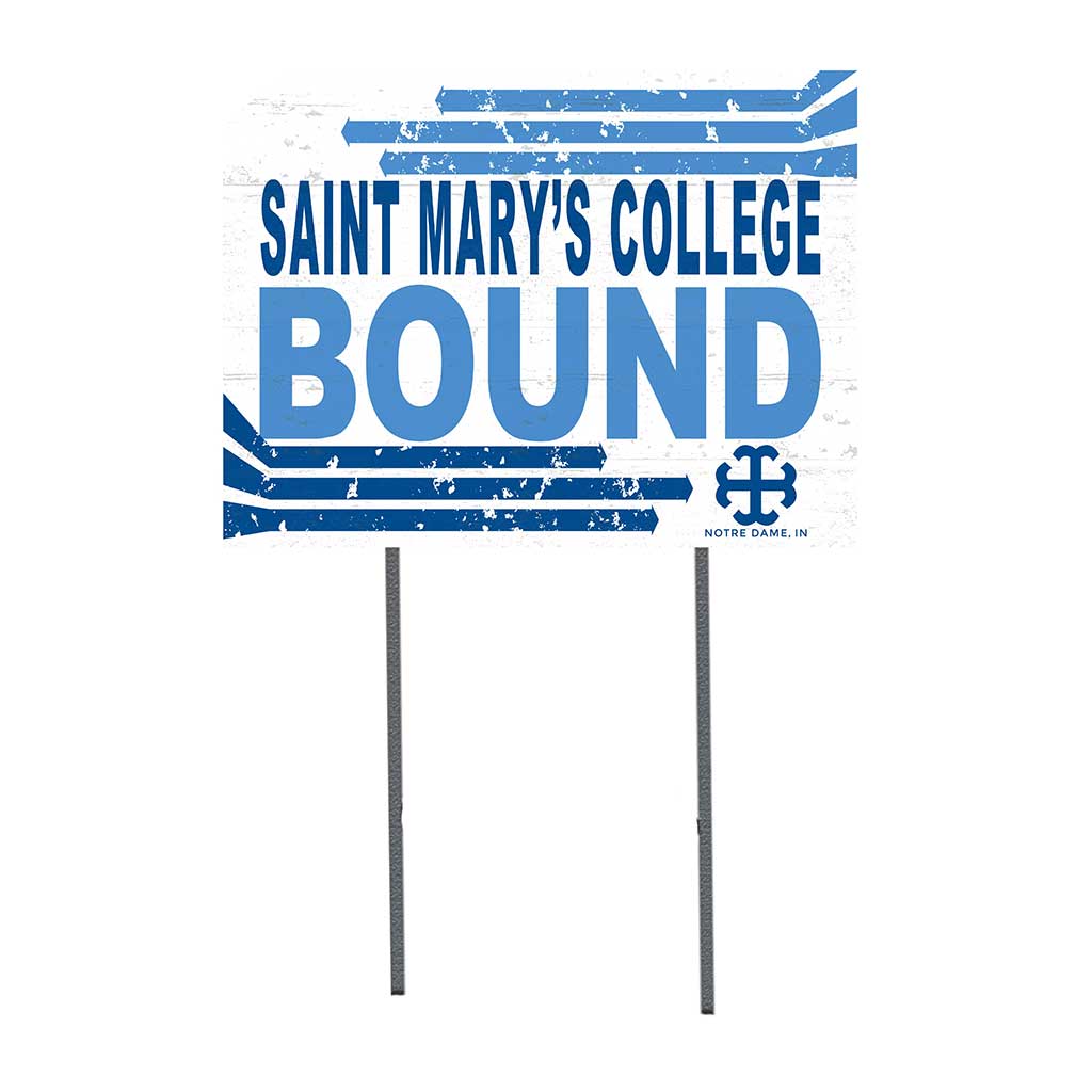 18x24 Lawn Sign Retro School Bound Saint Mary's College Belles