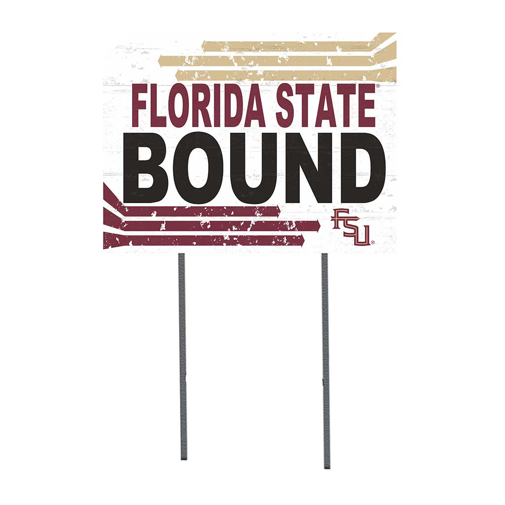18x24 Lawn Sign Retro School Bound Florida State Seminoles