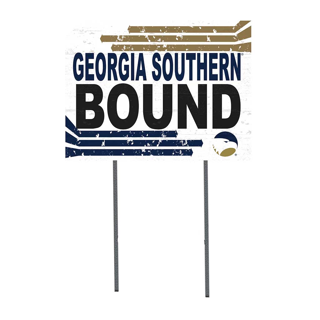 18x24 Lawn Sign Retro School Bound Georgia Southern Eagles