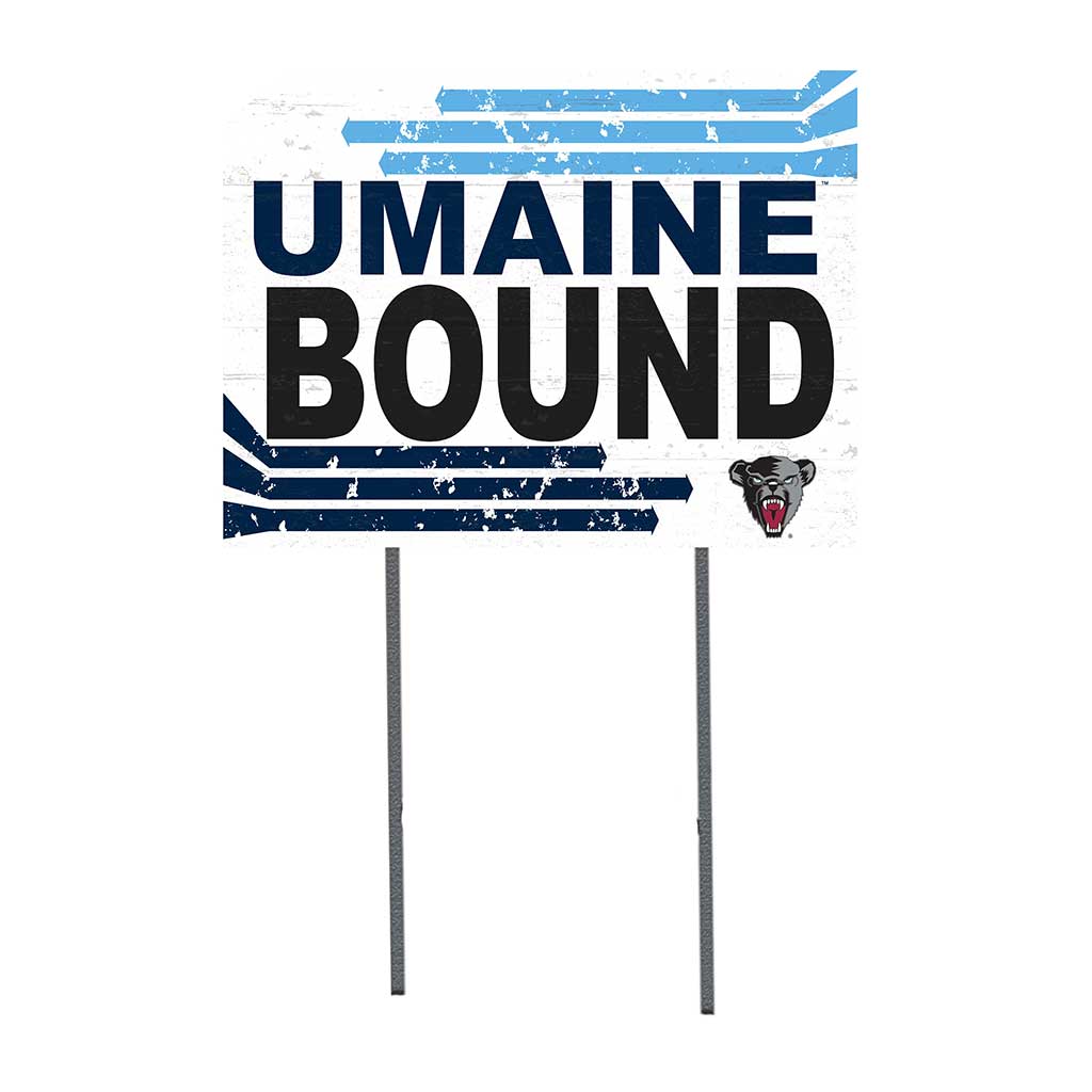 18x24 Lawn Sign Retro School Bound Maine (Orono) Black Bears