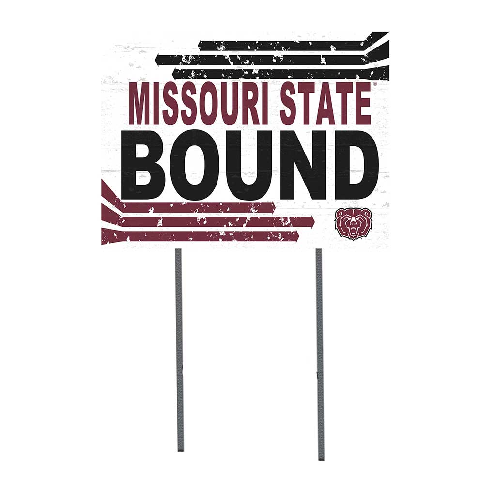 18x24 Lawn Sign Retro School Bound Missouri State Bears
