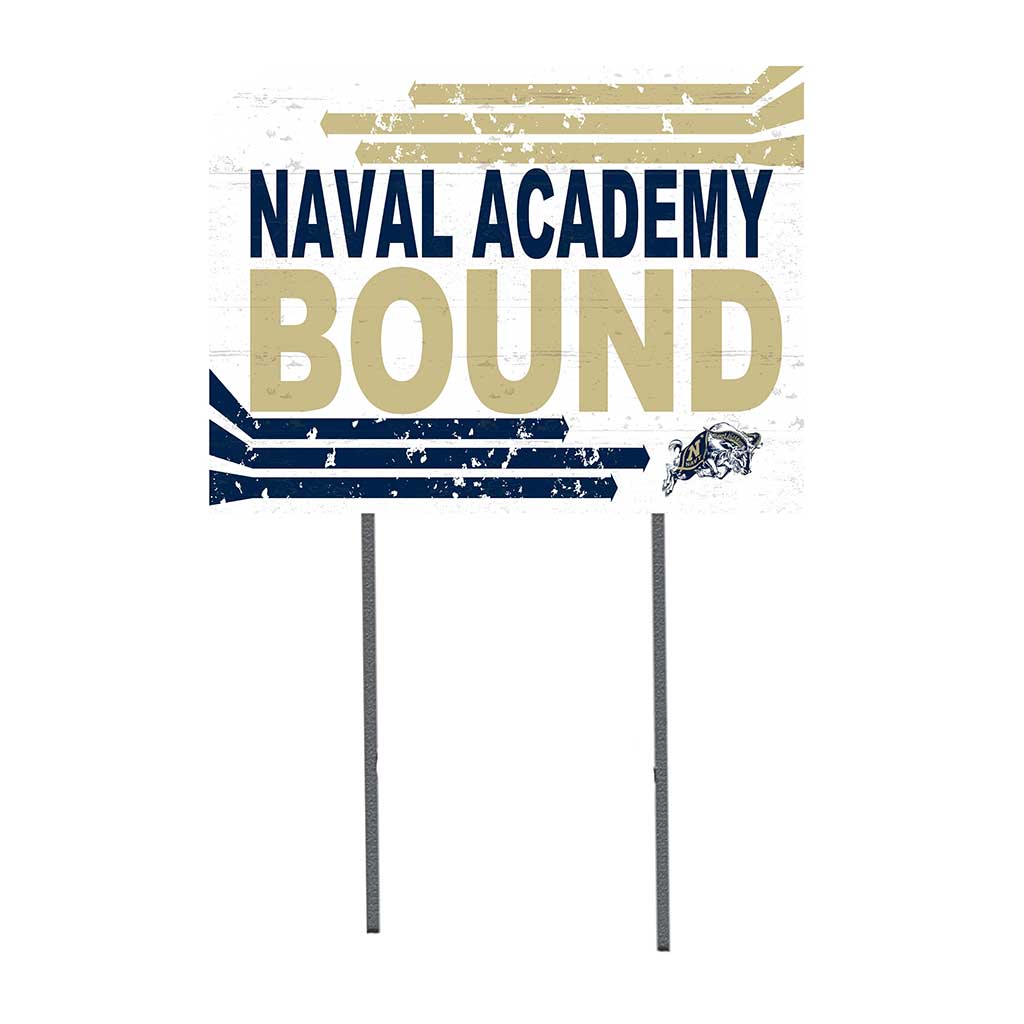 18x24 Lawn Sign Retro School Bound Naval Academy Midshipmen