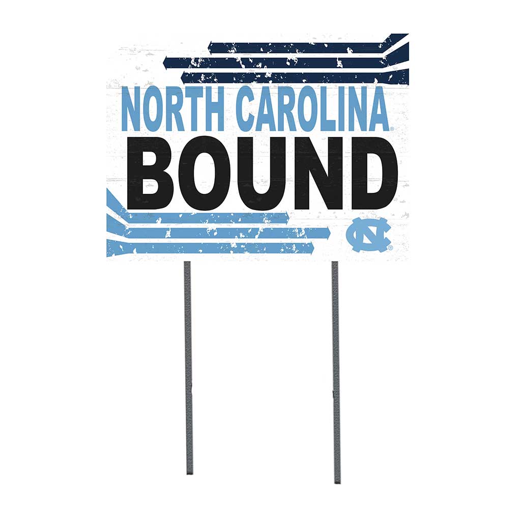 18x24 Lawn Sign Retro School Bound North Carolina (Chapel Hill) Tar Heels