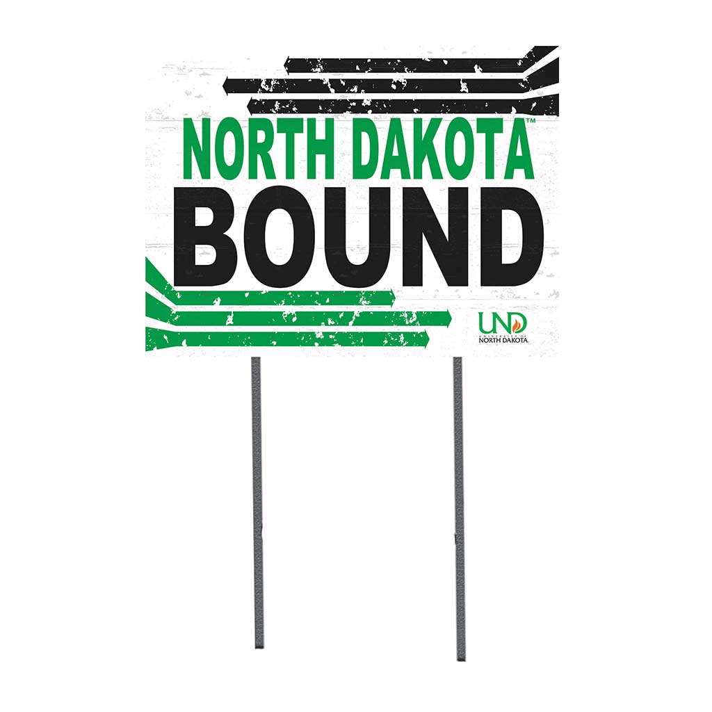 18x24 Lawn Sign Retro School Bound North Dakota Fighting Hawks