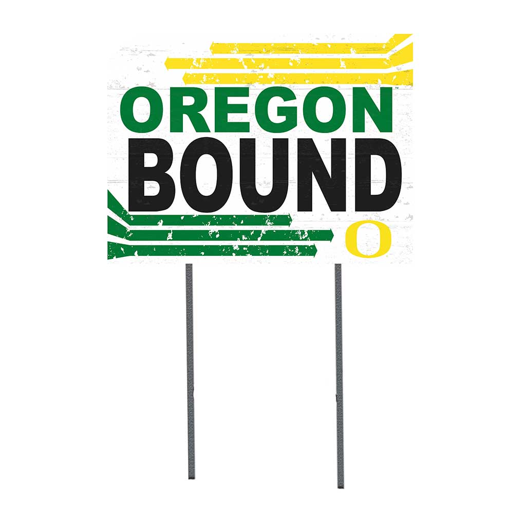 18x24 Lawn Sign Retro School Bound Oregon Ducks