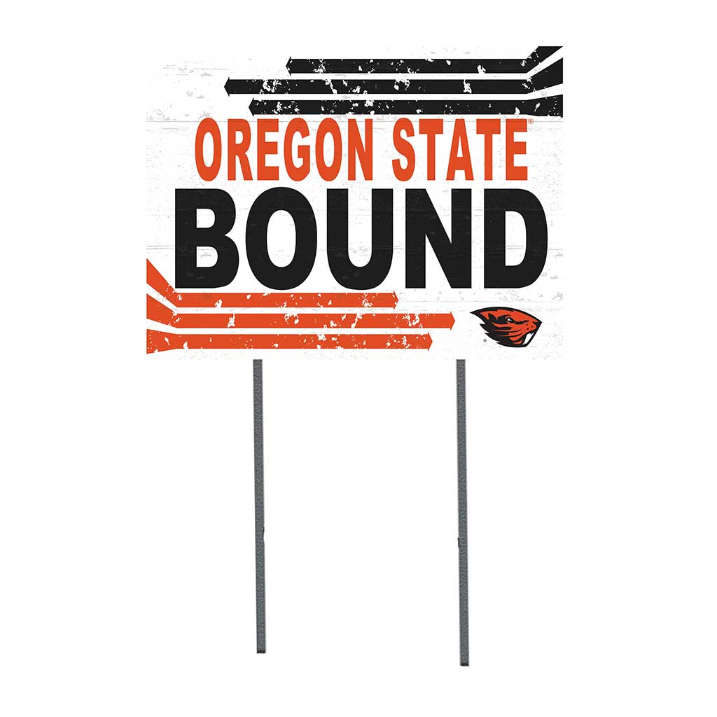 18x24 Lawn Sign Retro School Bound Oregon State Beavers