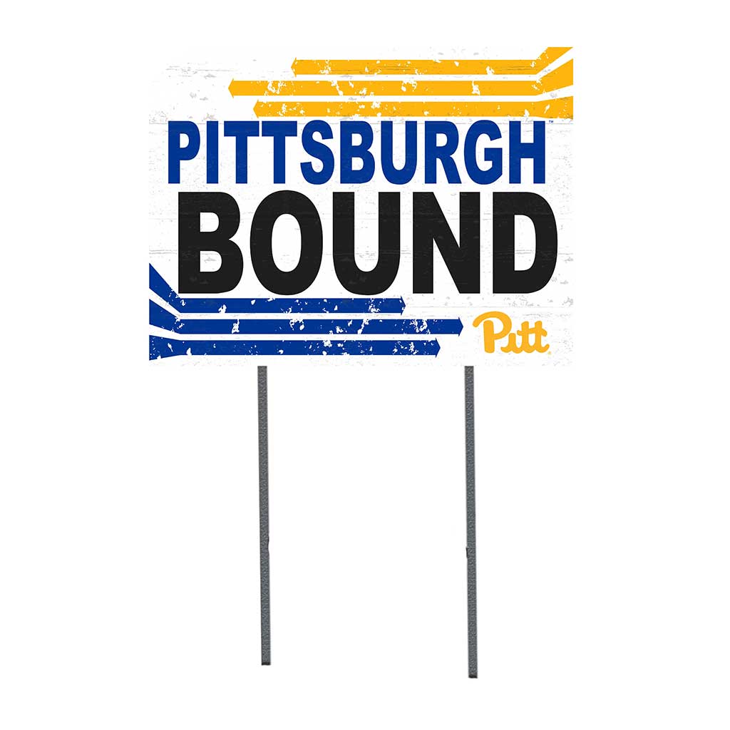 18x24 Lawn Sign Retro School Bound Pittsburgh Panthers