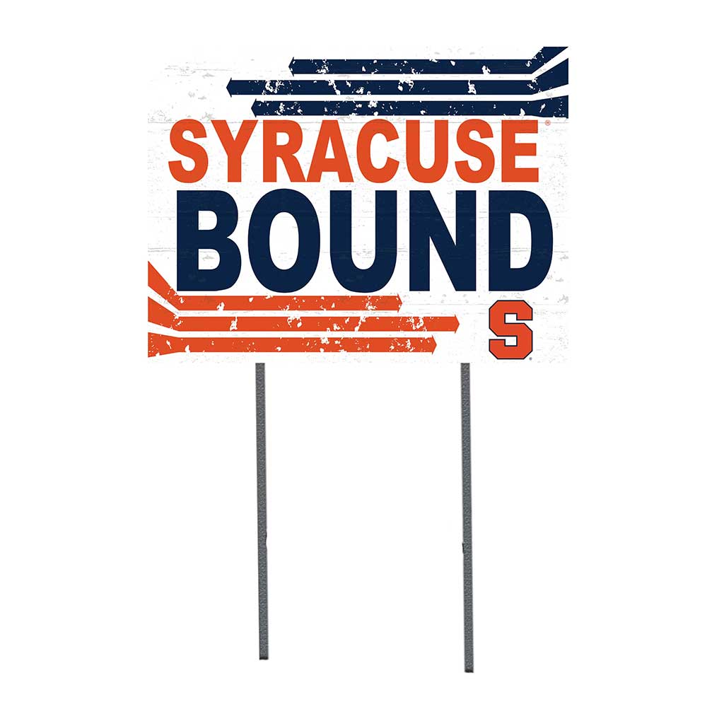 18x24 Lawn Sign Retro School Bound Syracuse Orange