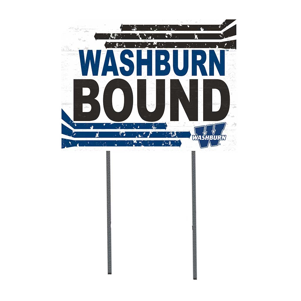 18x24 Lawn Sign Retro School Bound Washburn Ichabods