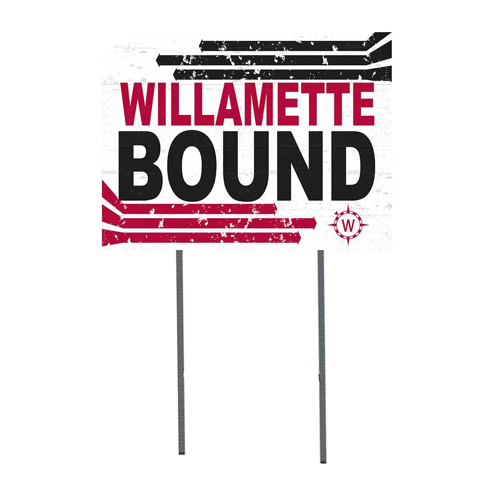 18x24 Lawn Sign Retro School Bound Willamette Bearcats
