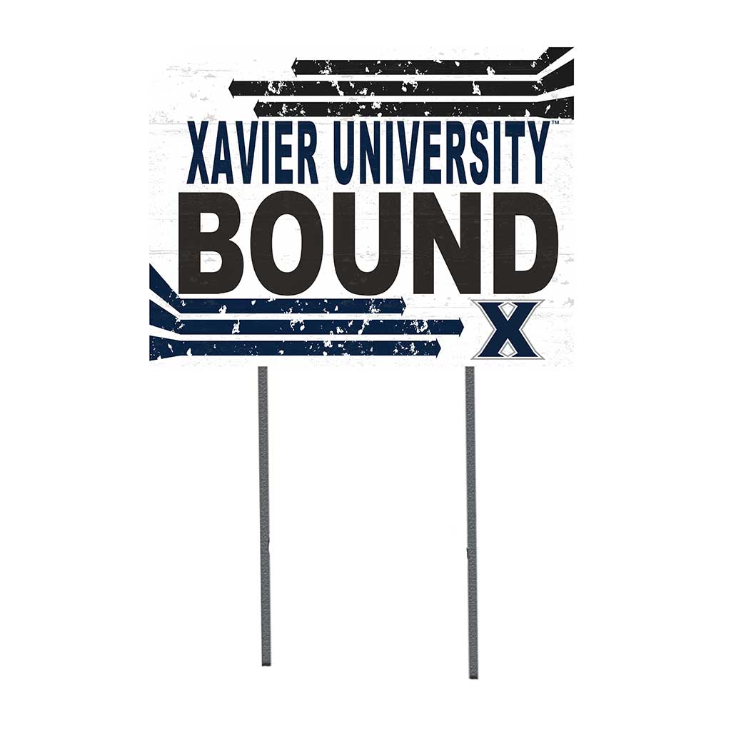 18x24 Lawn Sign Retro School Bound Xavier Ohio Musketeers