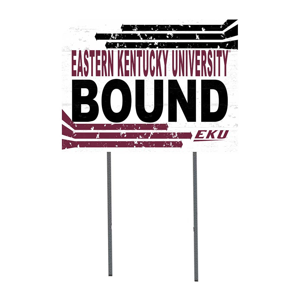 18x24 Lawn Sign Retro School Bound Eastern Kentucky University Colonels