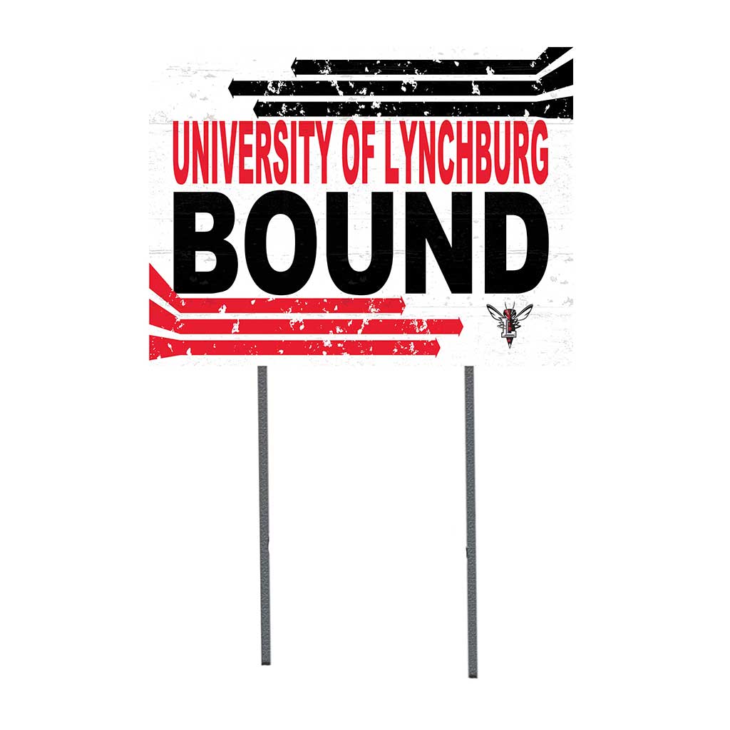 18x24 Lawn Sign Retro School Bound Lynchburg College Hornets