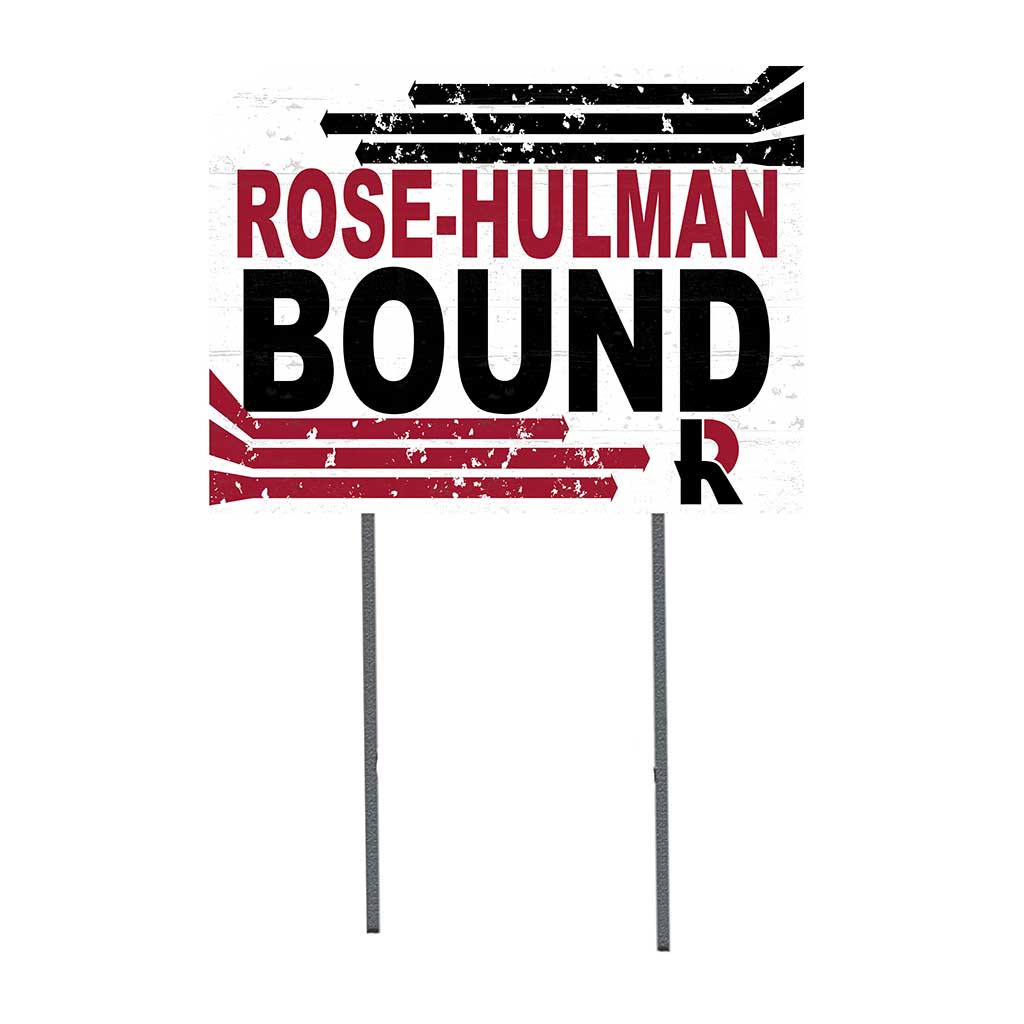 18x24 Lawn Sign Retro School Bound Rose-Hulman Fightin' Engineers