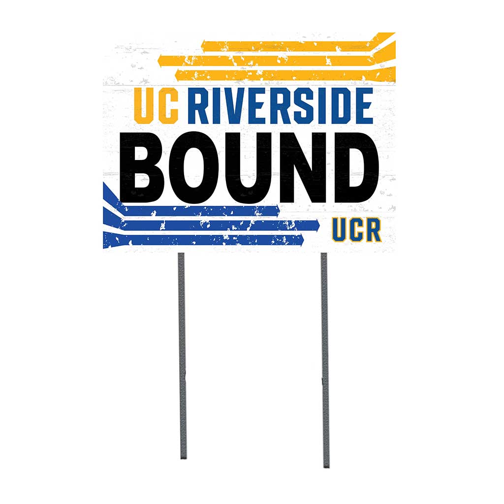 18x24 Lawn Sign Retro School Bound University of California Riverside Highlanders