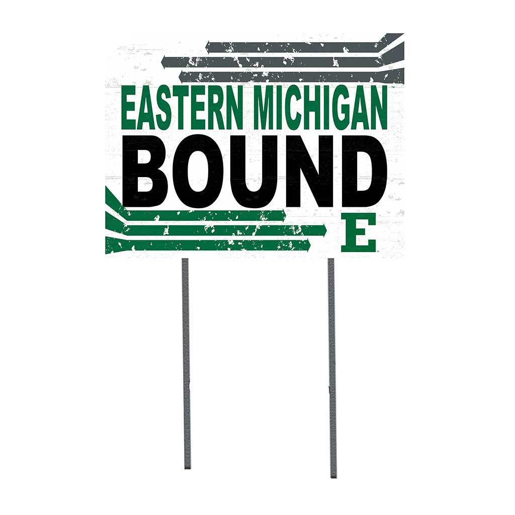 18x24 Lawn Sign Retro School Bound Eastern Michigan Eagles