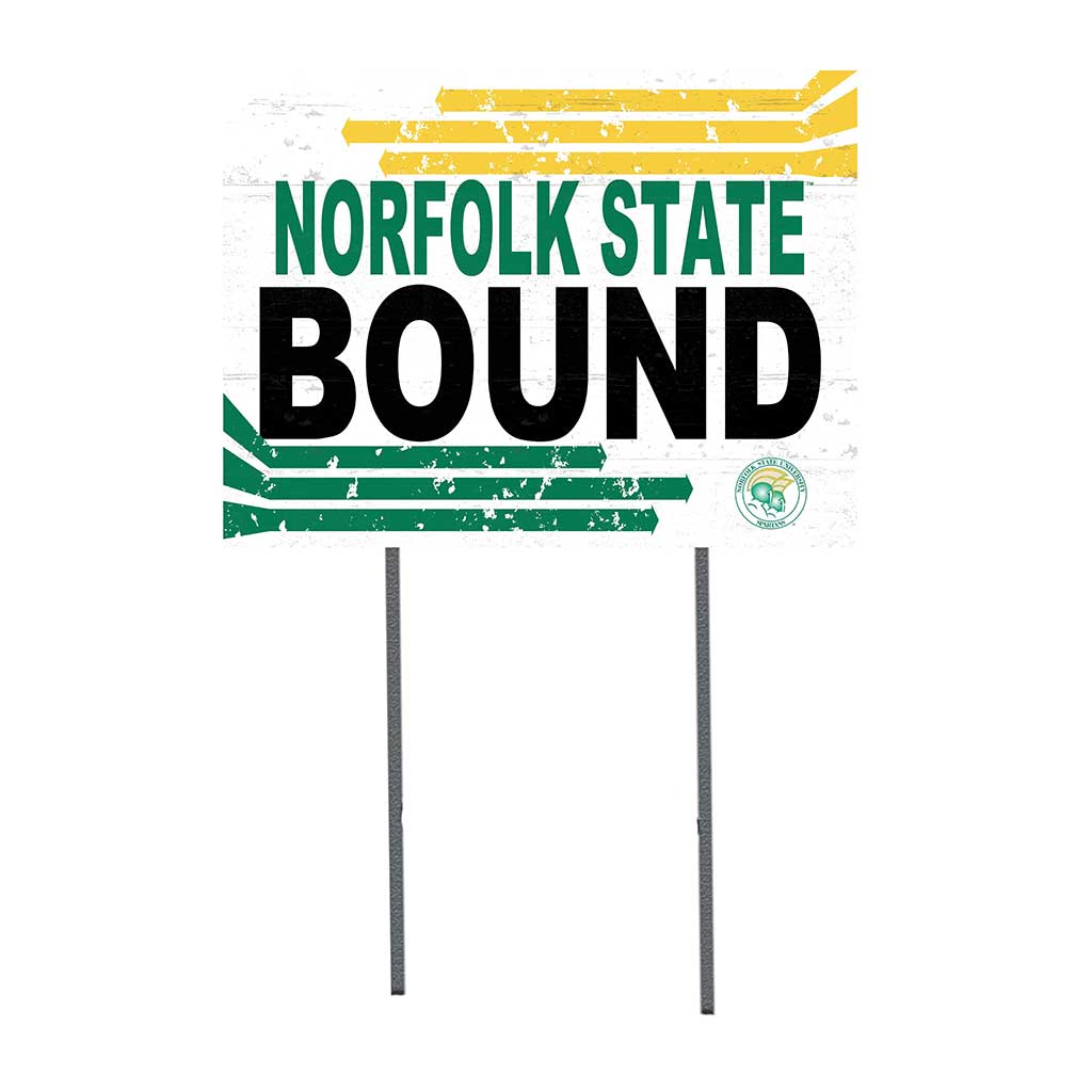 18x24 Lawn Sign Retro School Bound Norfolk State Spartans