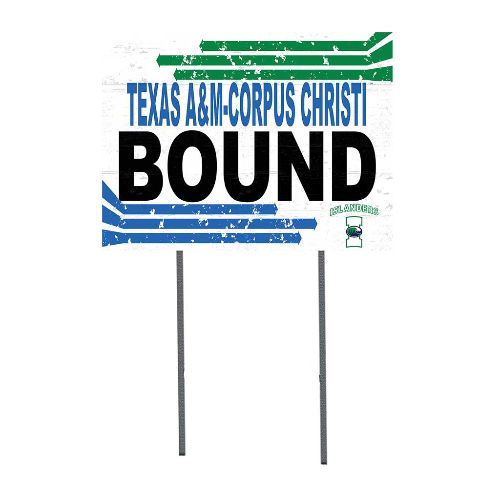 18x24 Lawn Sign Retro School Bound Texas A&M at Corpus Christi Islanders