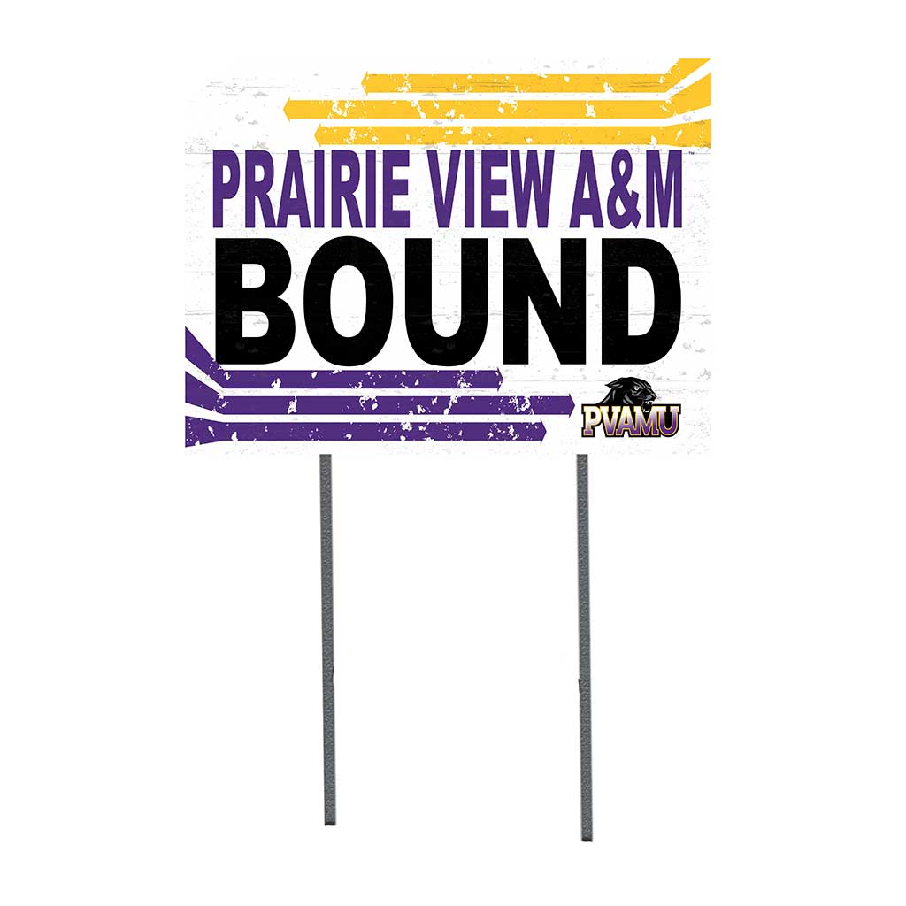 18x24 Lawn Sign Retro School Bound Prairie View A&M Panthers