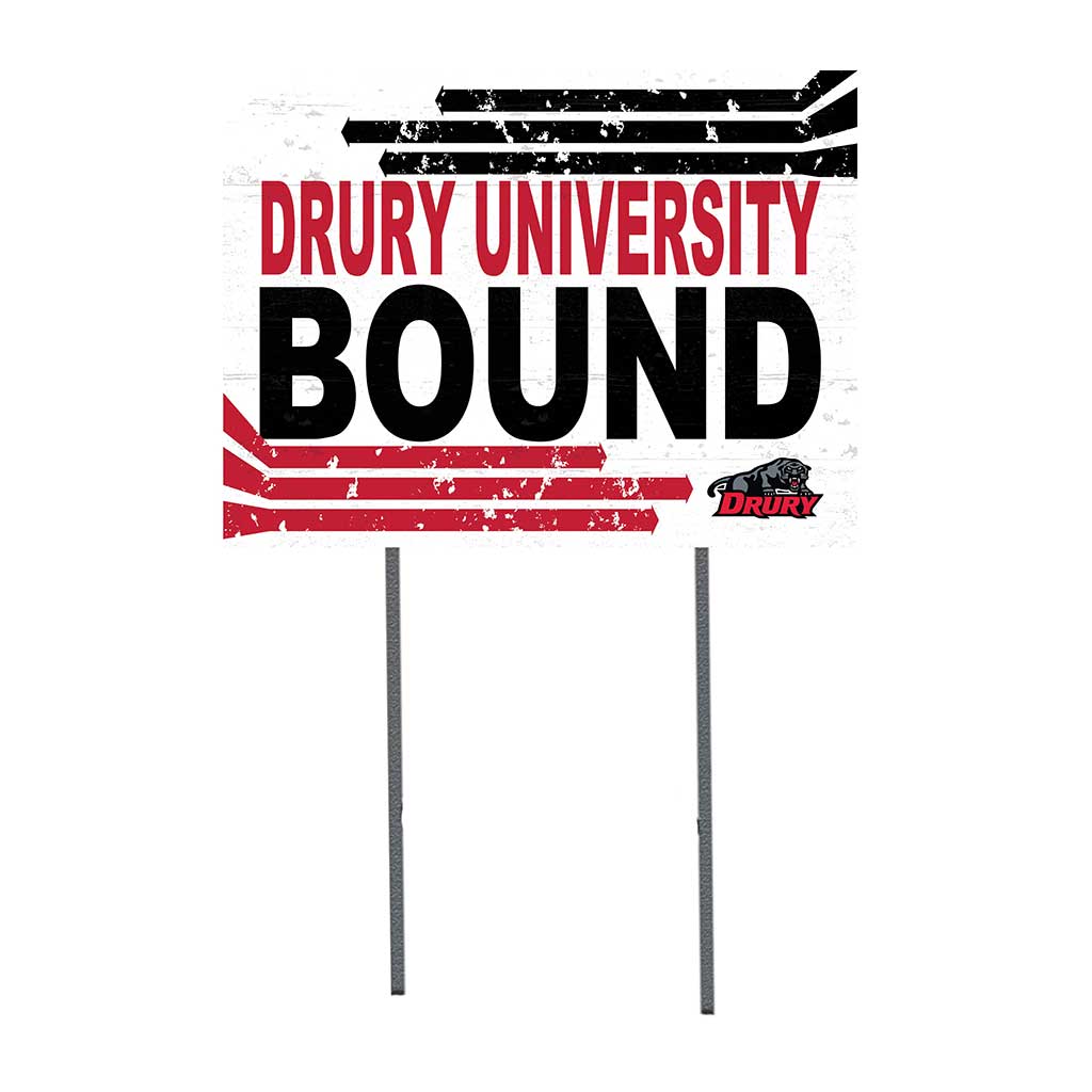 18x24 Lawn Sign Retro School Bound Drury University Panthers