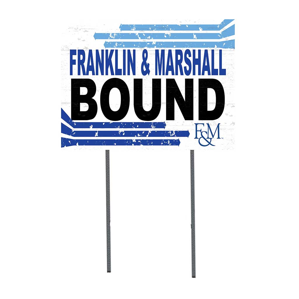 18x24 Lawn Sign Retro School Bound Franklin & Marshall College DIPLOMATS
