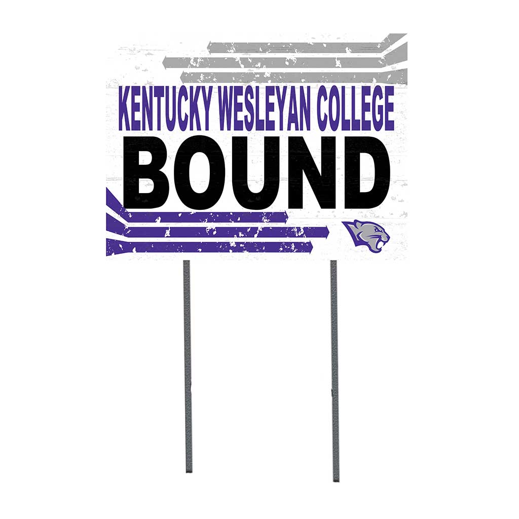 18x24 Lawn Sign Retro School Bound Kentucky Wesleyan Panthers