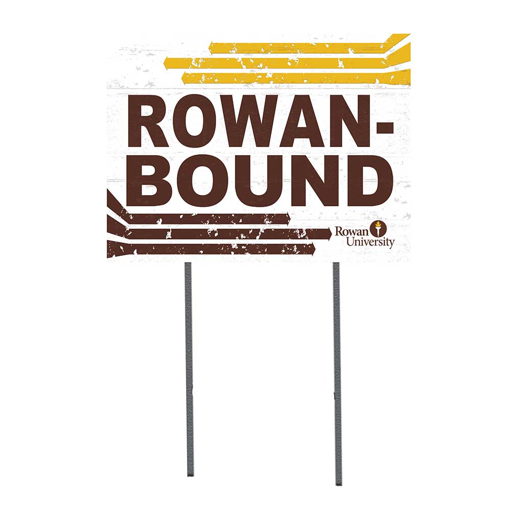 18x24 Lawn Sign Retro School Bound Rowan University Profs