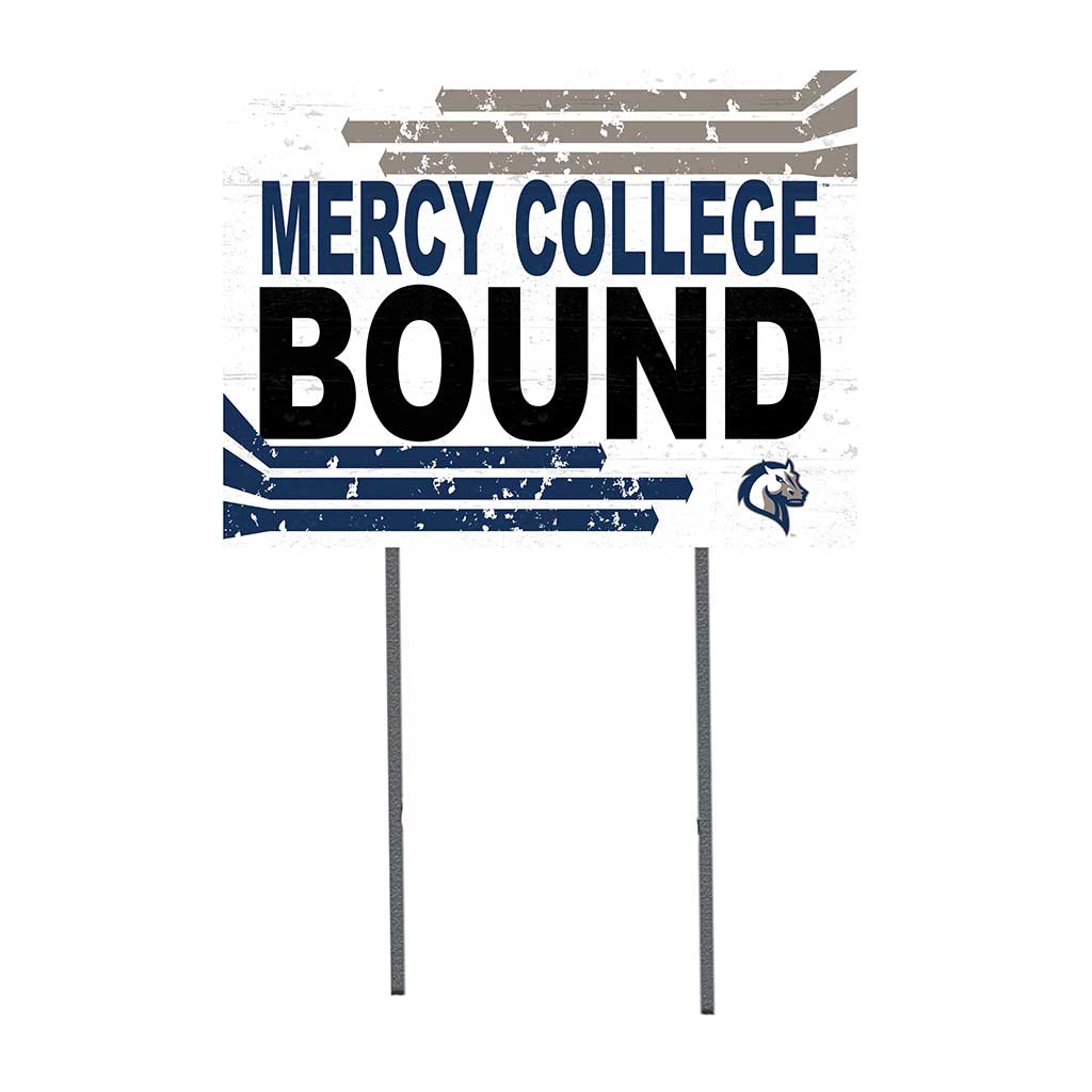 18x24 Lawn Sign Retro School Bound Mercy College Mavericks