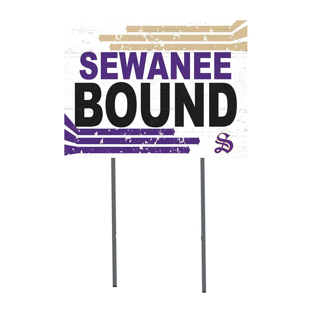 18x24 Lawn Sign Retro School Bound Sewanee - The University of the South Tigers