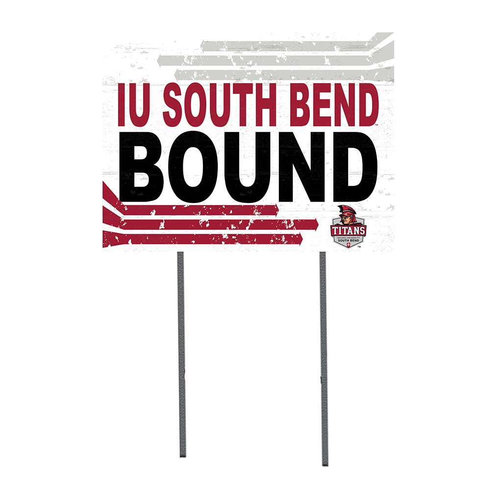 18x24 Lawn Sign Retro School Bound Indiana University South Bend Titans