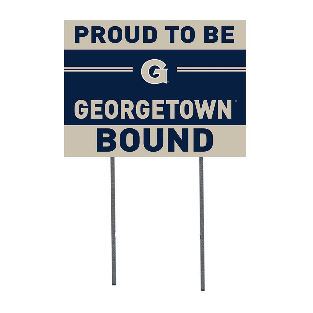 18x24 Lawn Sign Proud to be School Bound Georgetown Hoyas