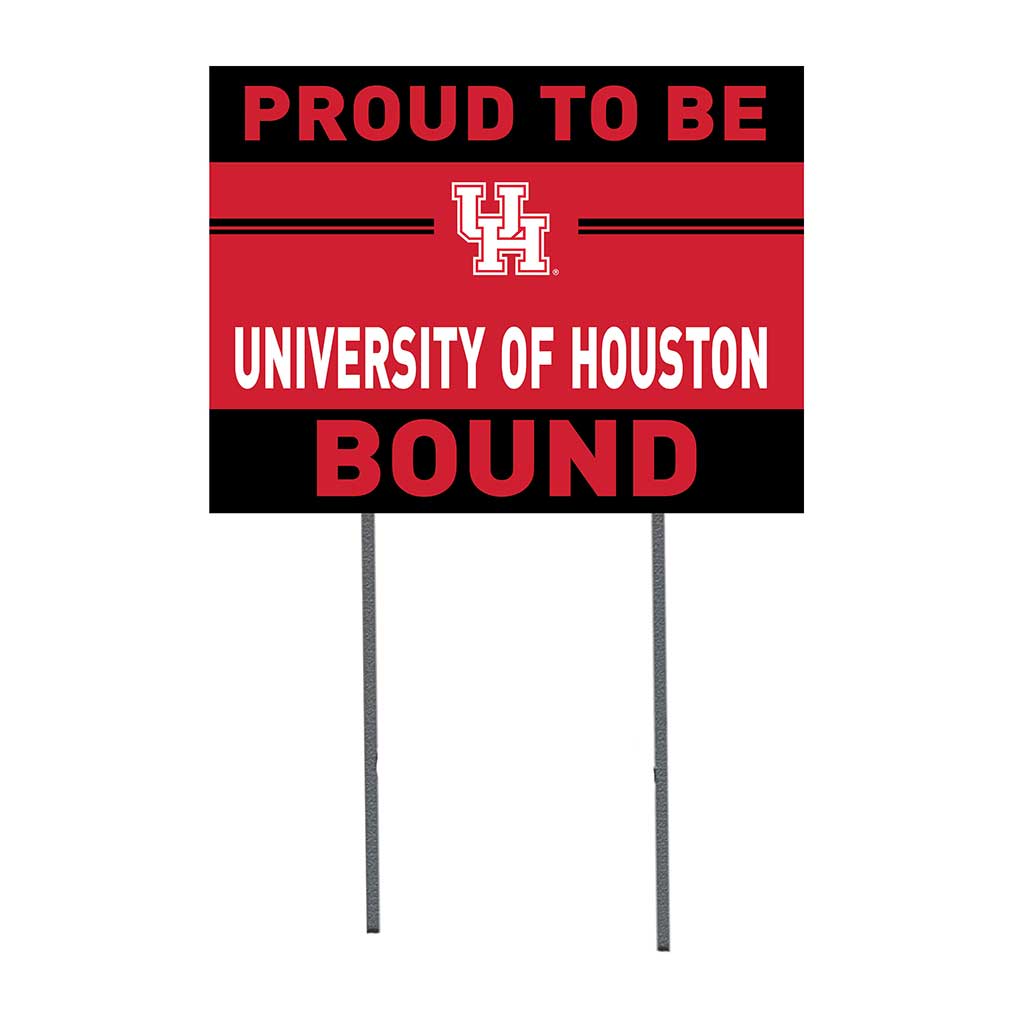 18x24 Lawn Sign Proud to be School Bound Houston Cougars