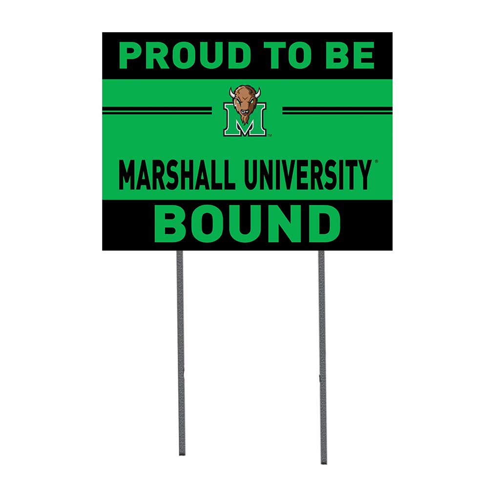 18x24 Lawn Sign Proud to be School Bound Marshall Thundering Herd