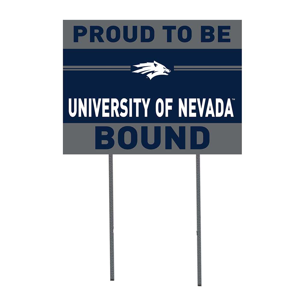 18x24 Lawn Sign Proud to be School Bound Nevada Wolf Pack