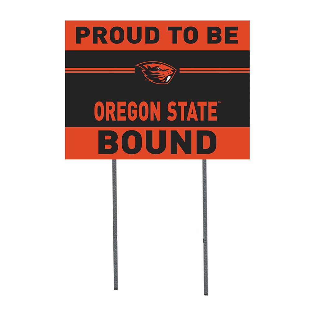 18x24 Lawn Sign Proud to be School Bound Oregon State Beavers