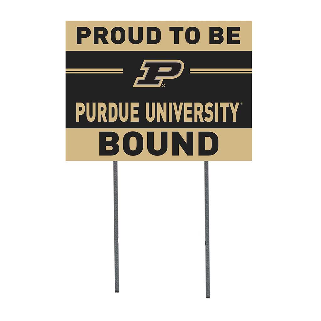 18x24 Lawn Sign Proud to be School Bound Purdue Boilermakers