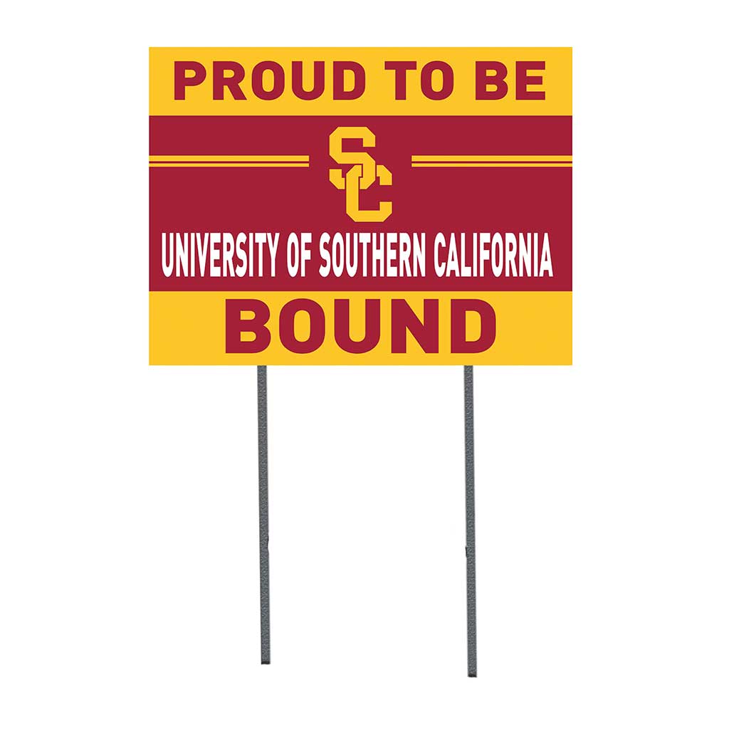 18x24 Lawn Sign Proud to be School Bound Southern California Trojans