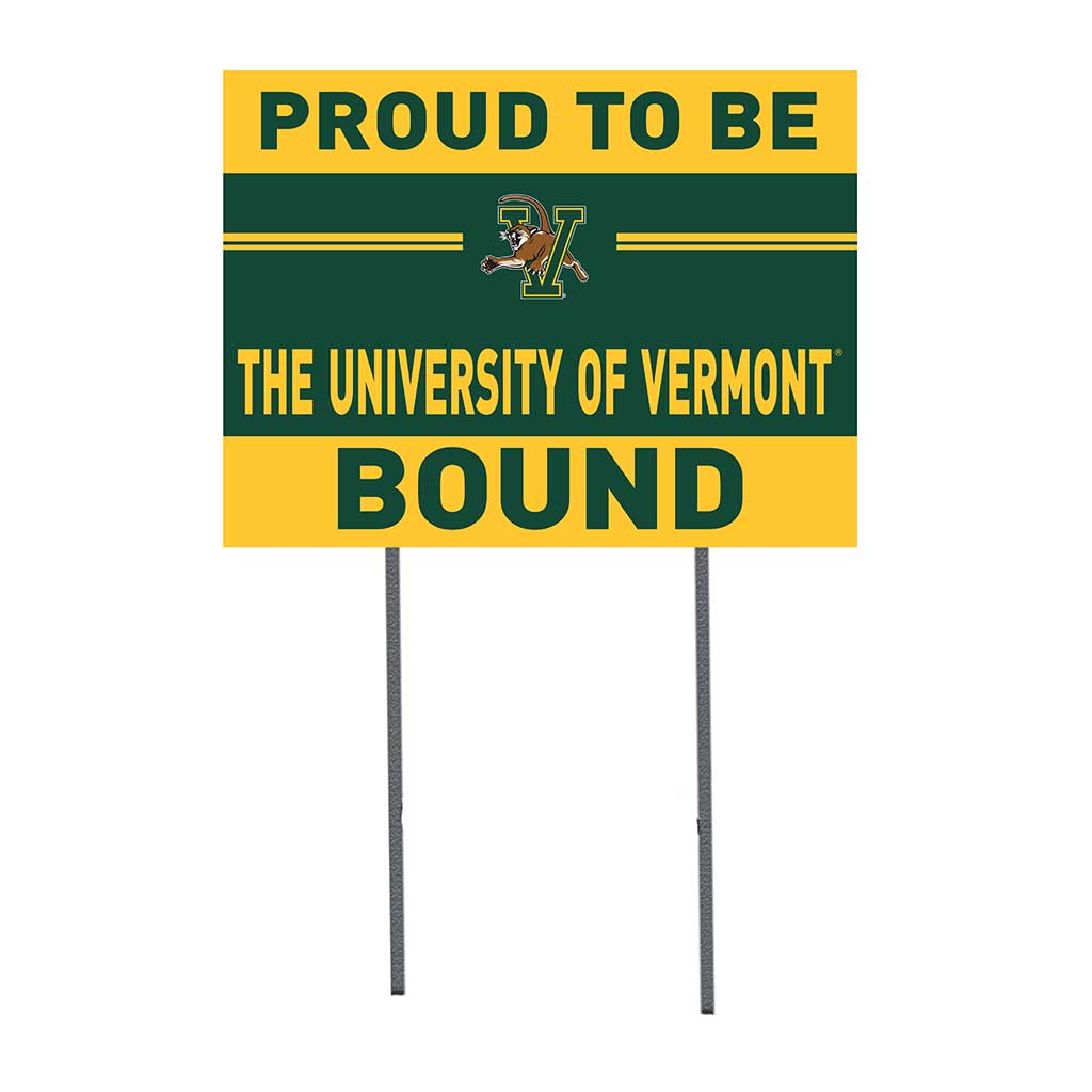 18x24 Lawn Sign Proud to be School Bound Vermont Catamounts