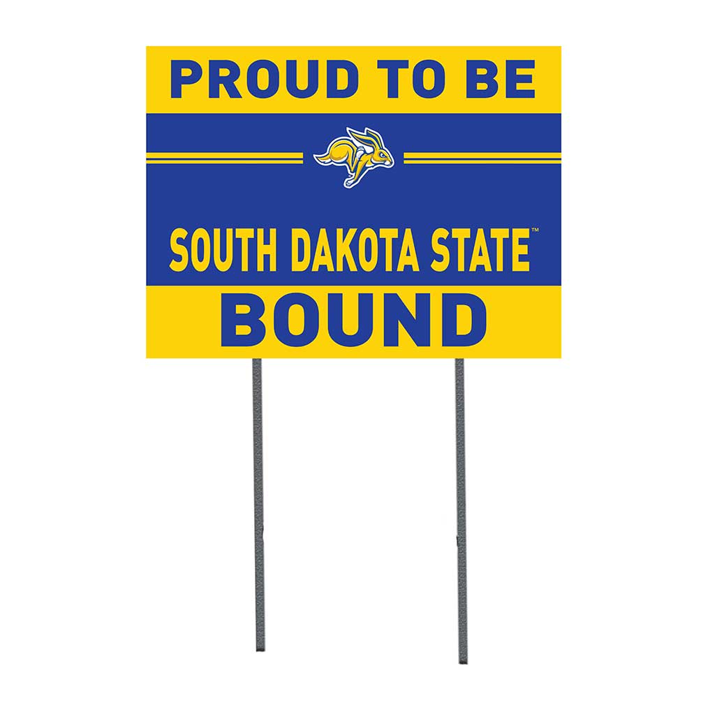 18x24 Lawn Sign Proud to be School Bound South Dakota State University Jackrabbits